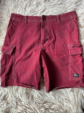 Men's Nike SB Red Cargo Shorts - 36